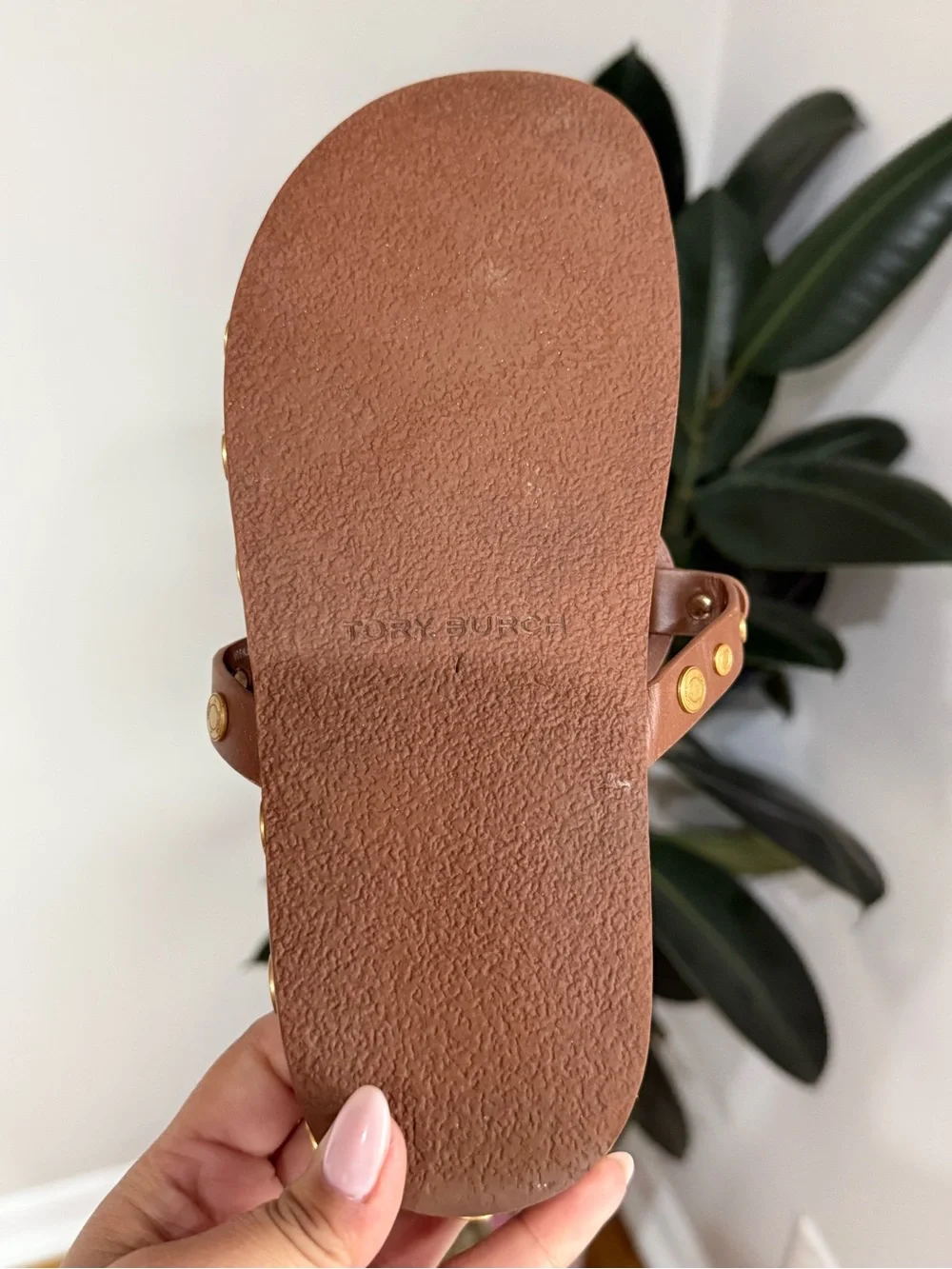 TORY BURCH Miller Cloud Coin Sandals SIZE 7